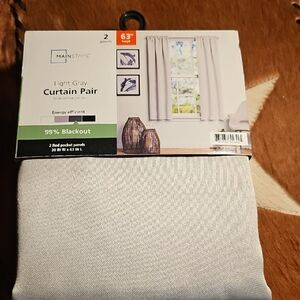 Mainstays Soft Gray Blackout Curtains